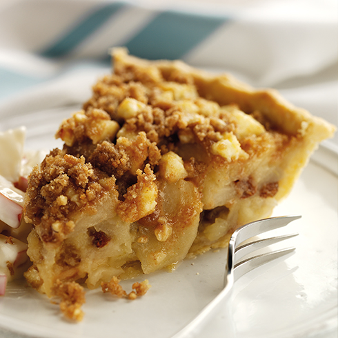 Apple and Wensleydale crumble tart