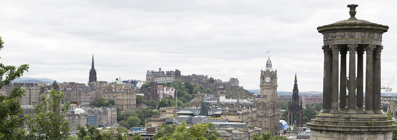 View of Edinburgh from Carlton Hill.