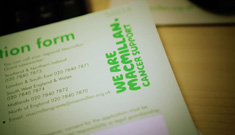 A video about Macmillan grants. Sarah was supported by an Macmillan Cancer Support Welfare Benefits Advisor, after being diagnosed with lung cancer. The video still is an image of a grant application form.