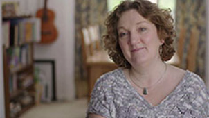 A photograph of Daloni, who was diagnosed with womb cancer and got support on Macmillan's Online Community.