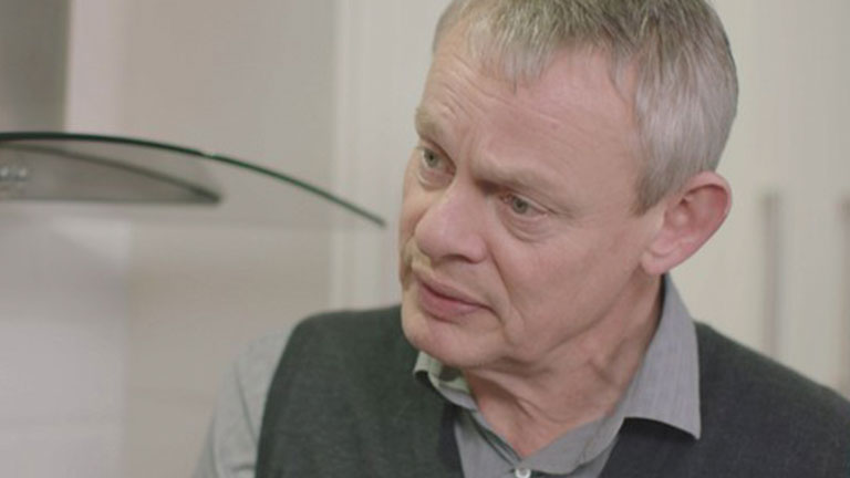 Celebrity actor Martin Clunes.