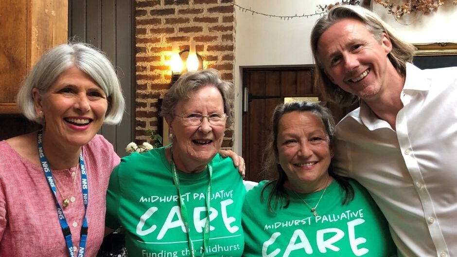 A group photo featuring four people. From the left is Jo, Pam, Terri and Rob. 