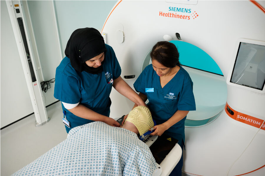 Preparing a radiotherapy mask - stage 1b