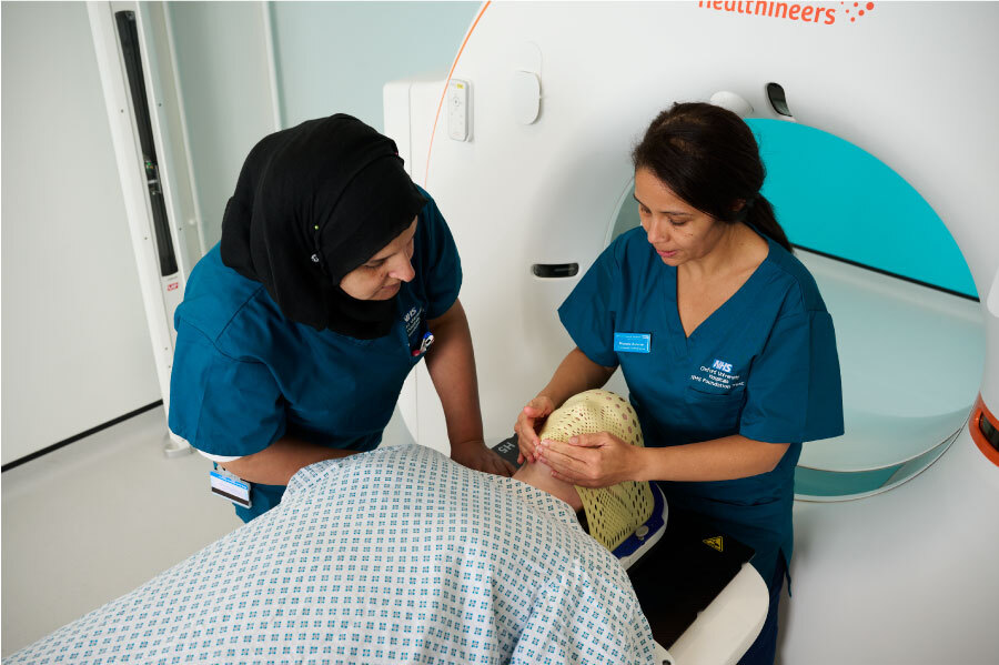 Preparing a radiotherapy mask - Stage 2