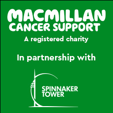 Macmillan and Spinnaker Tower logo
