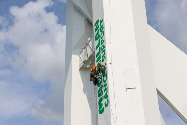 Spinnaker Tower painting side landscape