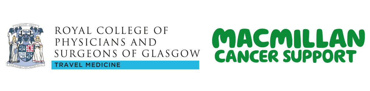 Royal College of Physicians and Surgeons of Glasgow and Macmillan Cancer Support logos