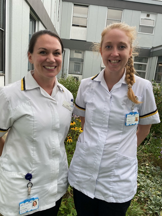 Helen Scharf and Lauren Margery, Speech and Language Therapists at West Suffolk Hospital