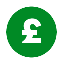 Icon pound sign money