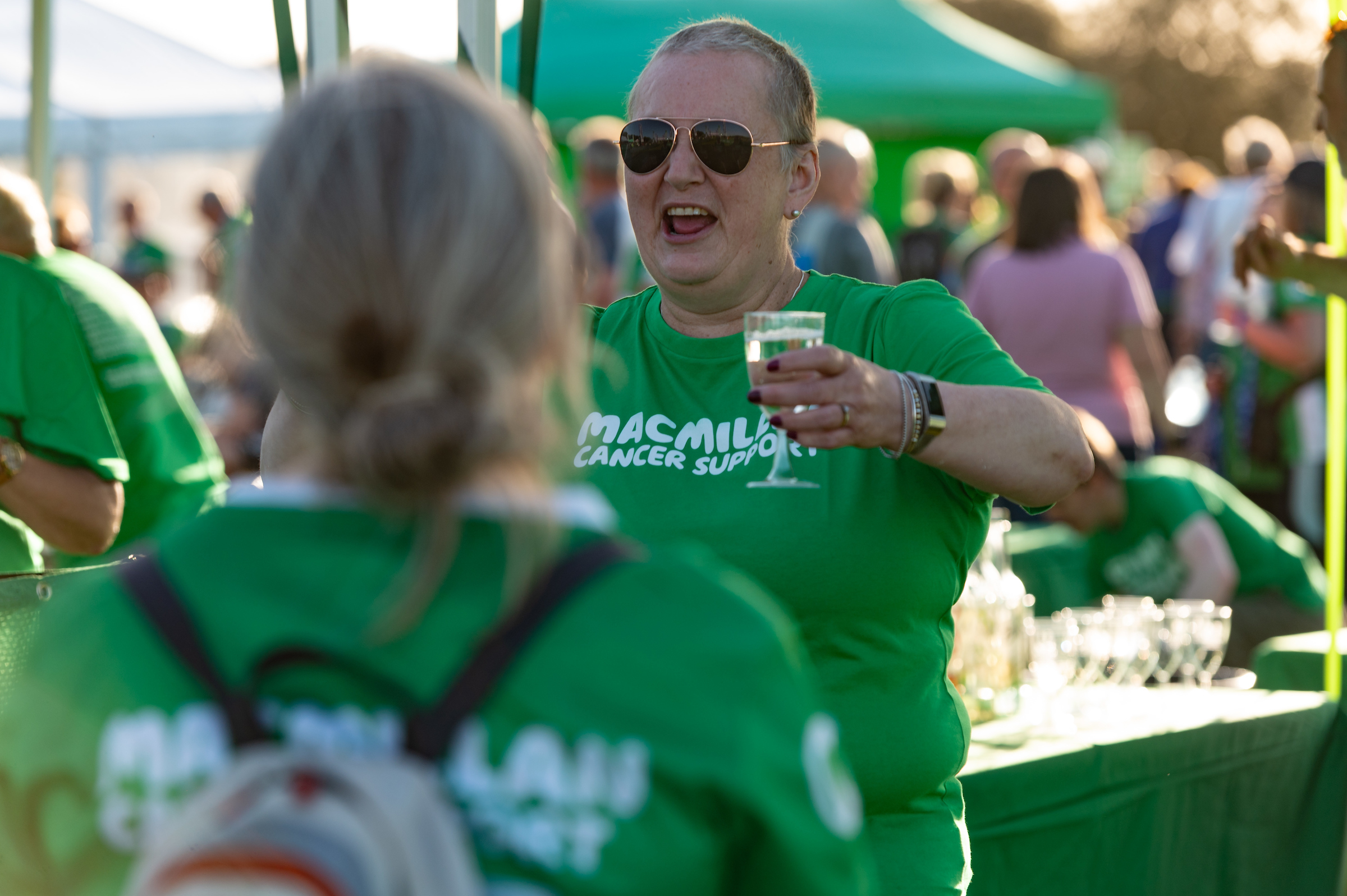 A volunteer at a Mighty Hike