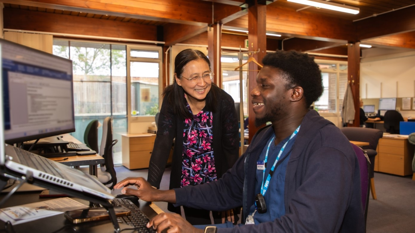 Professor Bee Wee, Consultant in Palliative Medicine and Moses Tinuoye, Specialist Nurse in the RIPEL Palliative Care Hub.