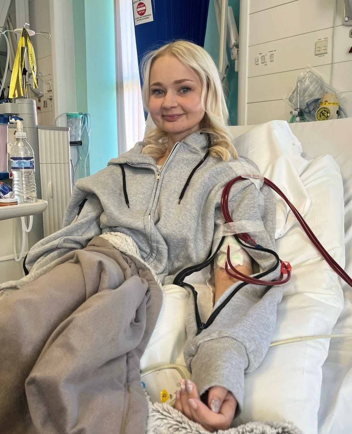 Kimberley having treatment