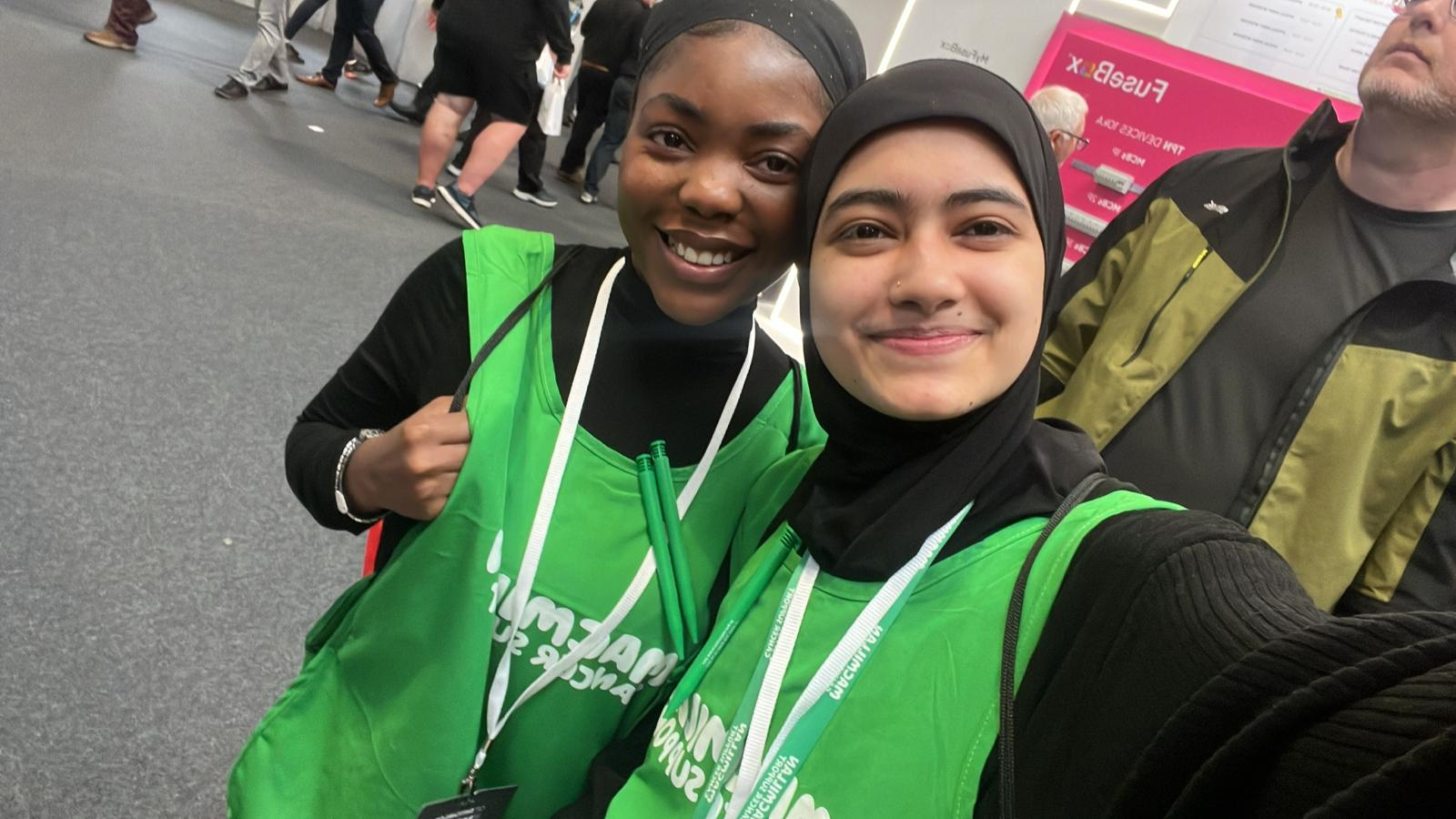 Two Macmillan volunteers