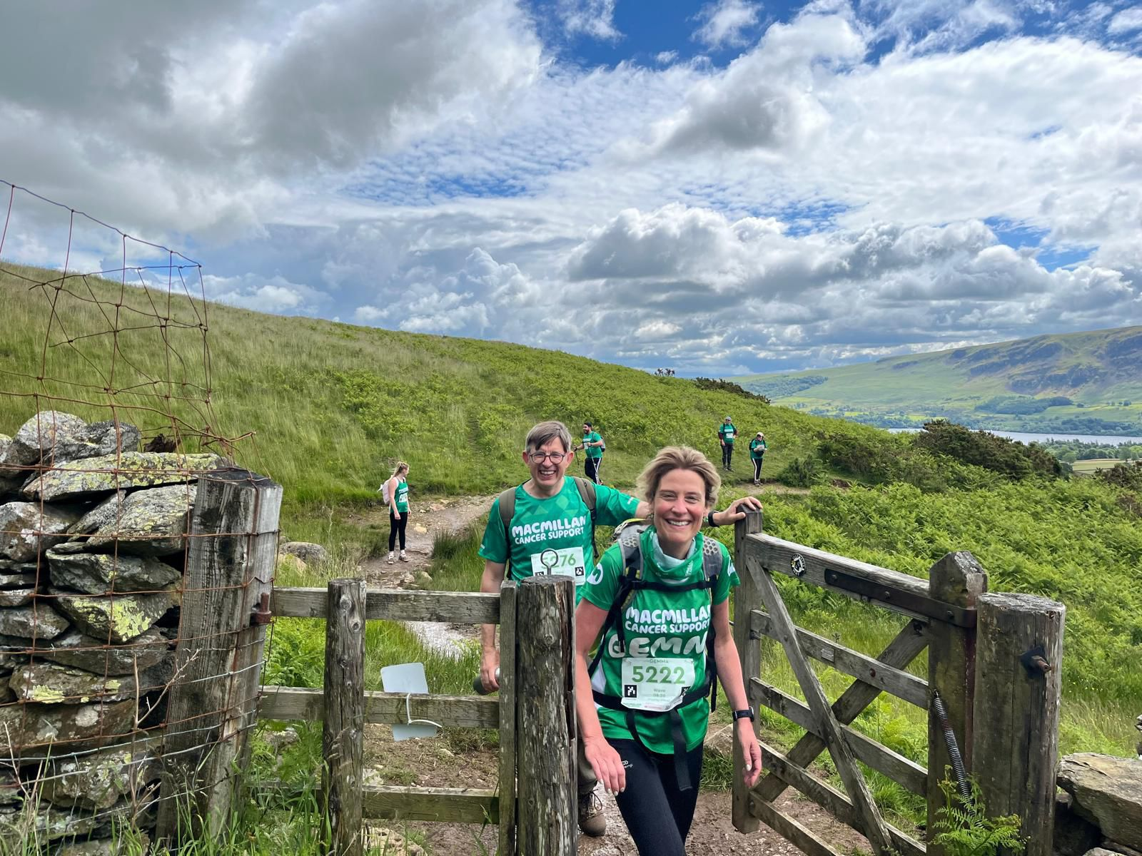CEO Macmillan Gemma Peters doing a Mighty Hike.