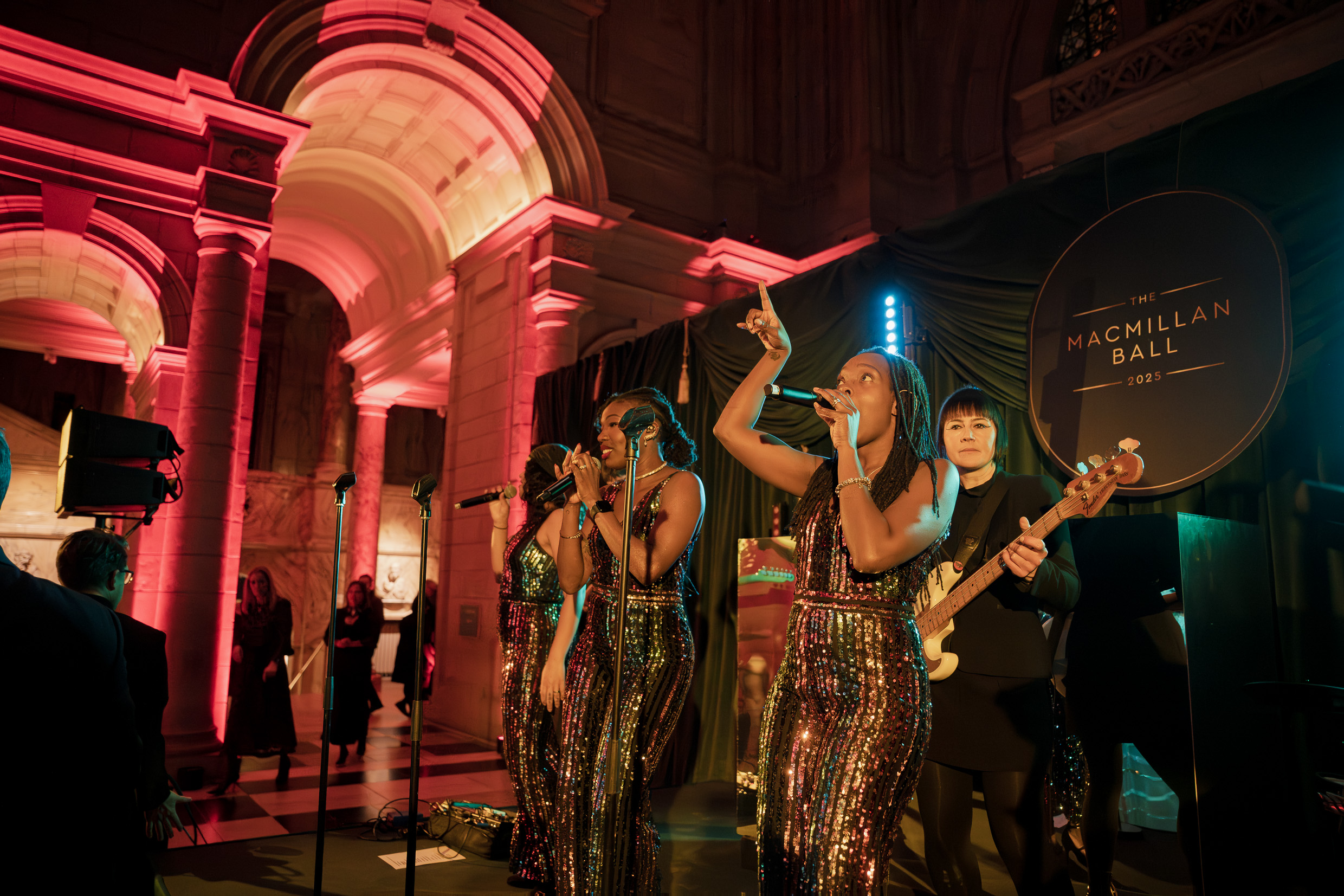 The Faithettes performing at the Macmillan Ball