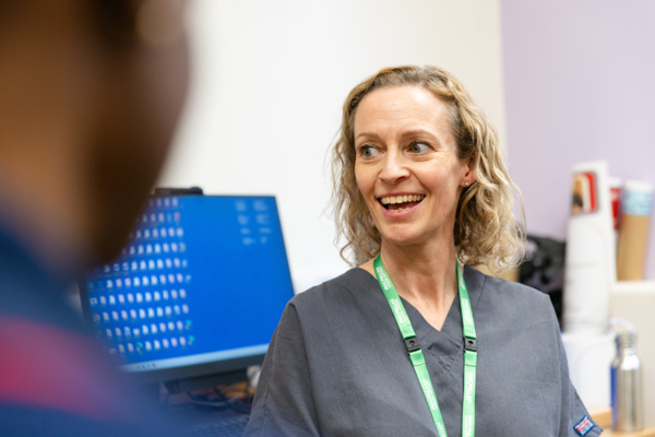 Sarah Pilsworth, Macmillan Senior Specialist Speech & Language Therapist. Macmillan Professional Excellence Awards finalist