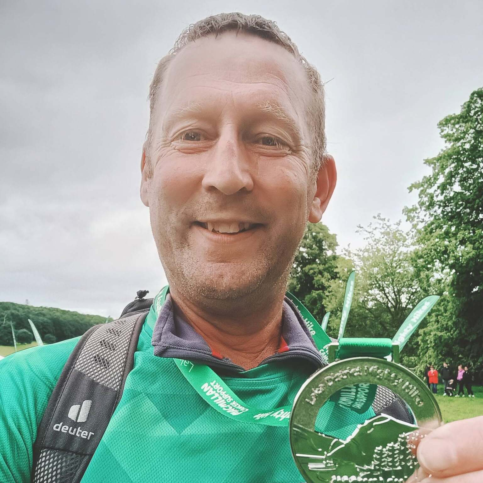 Glen with his Mighty Hikes medal