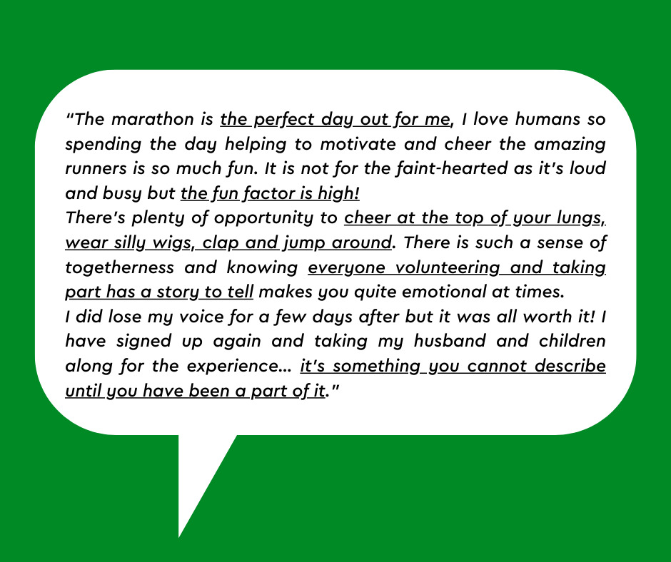 London Marathon quote